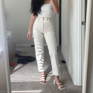 brandy melville cream ariana painter pants